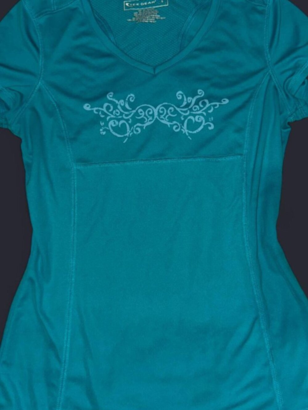 TekGear Women's V-neck Quick drying Short Sleeve
